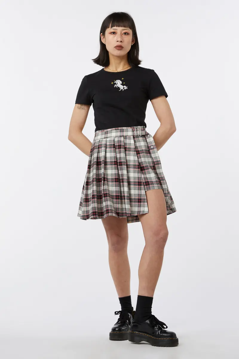 Sass Tartan Pleat Skort 1