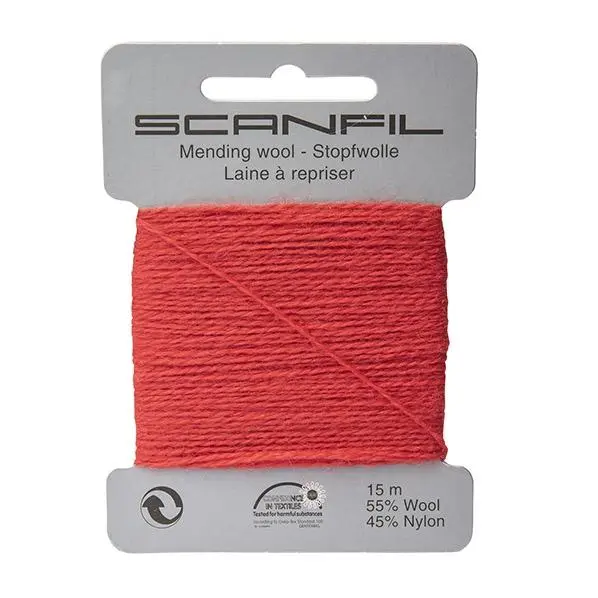 Scanfil Mending Wool, Red 1