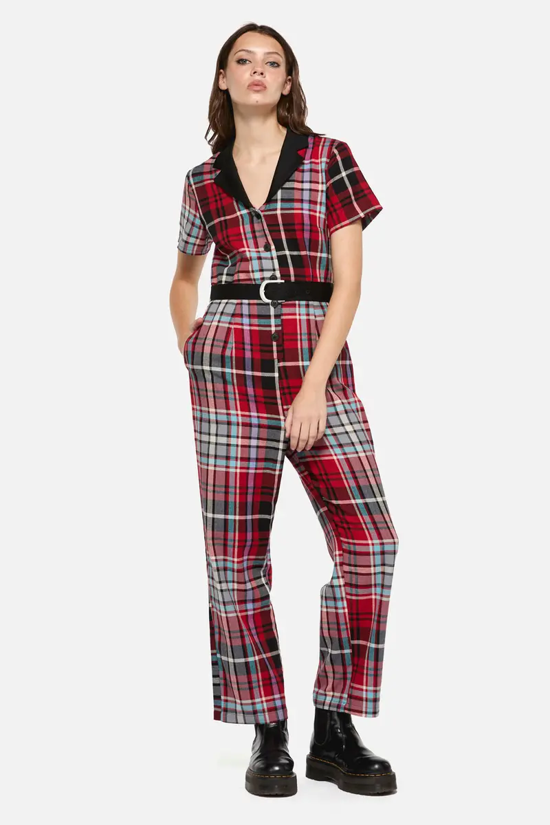 Scorpion Tartan Jumpsuit 1