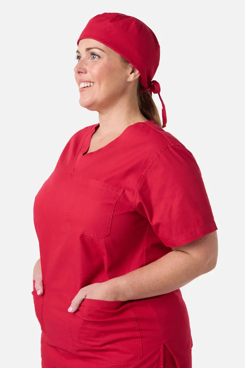 Scrubs With Love Red Scrub Hat 1