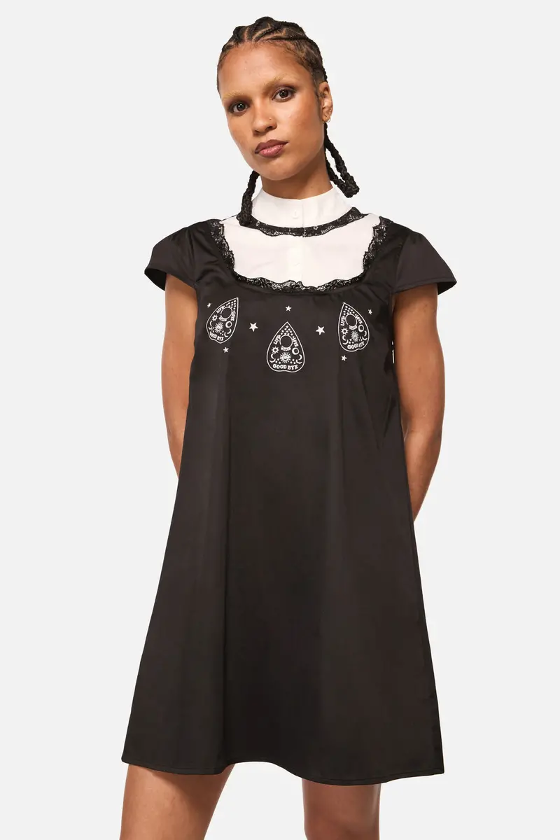 Séance Contrast Goth Mini Dress 1