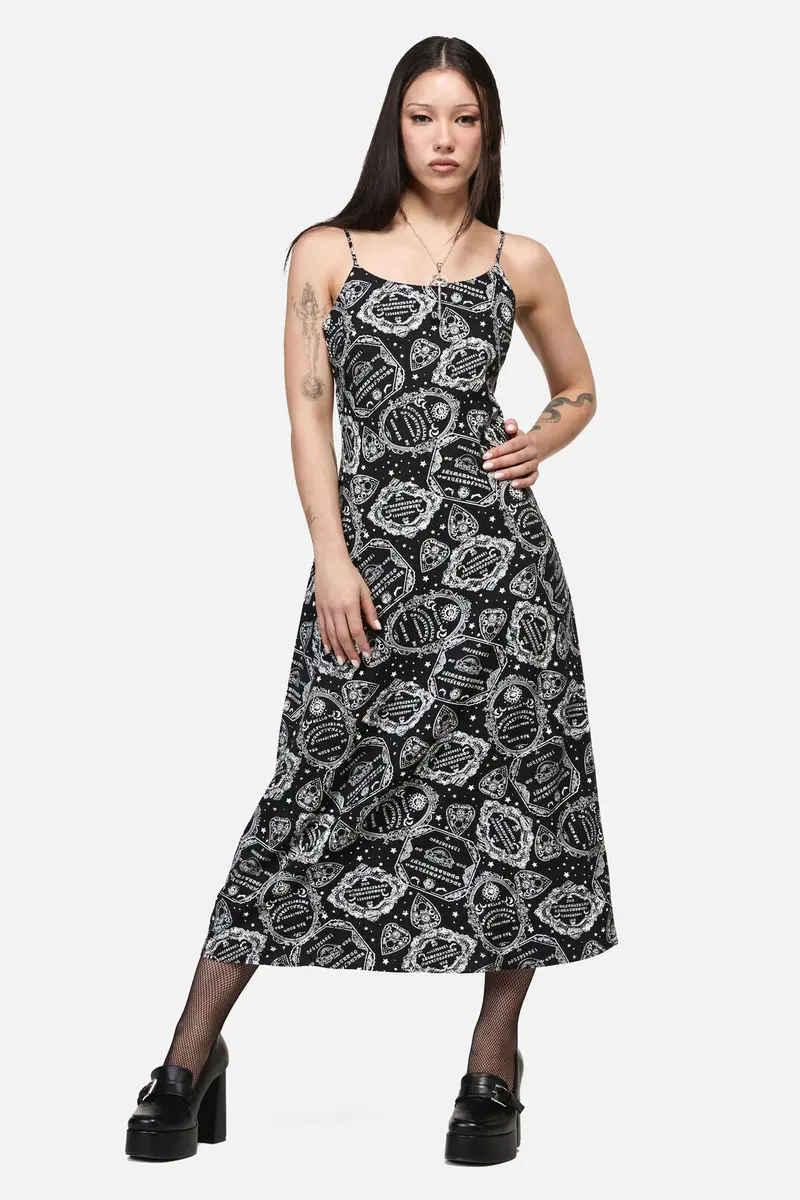 Séance Goth Strap Midi Dress 1