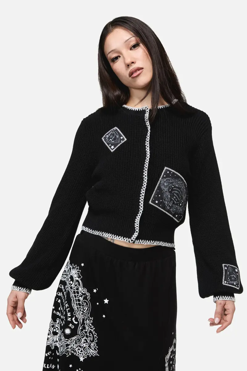 Séance Patch Goth Cardigan 1