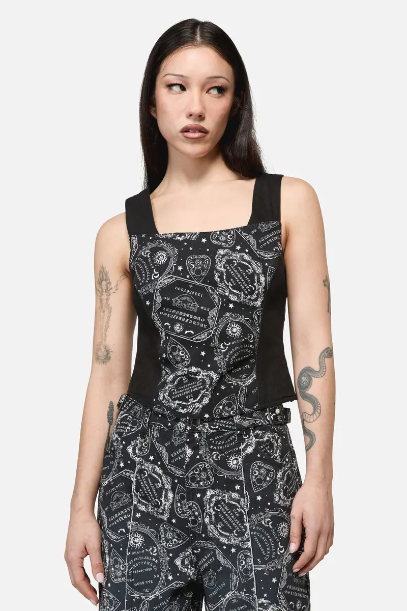 Séance Print Goth Corset Top 1