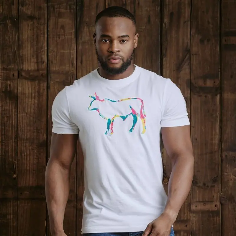 Segment Outline Nguni Crew Tee - Pelican 1