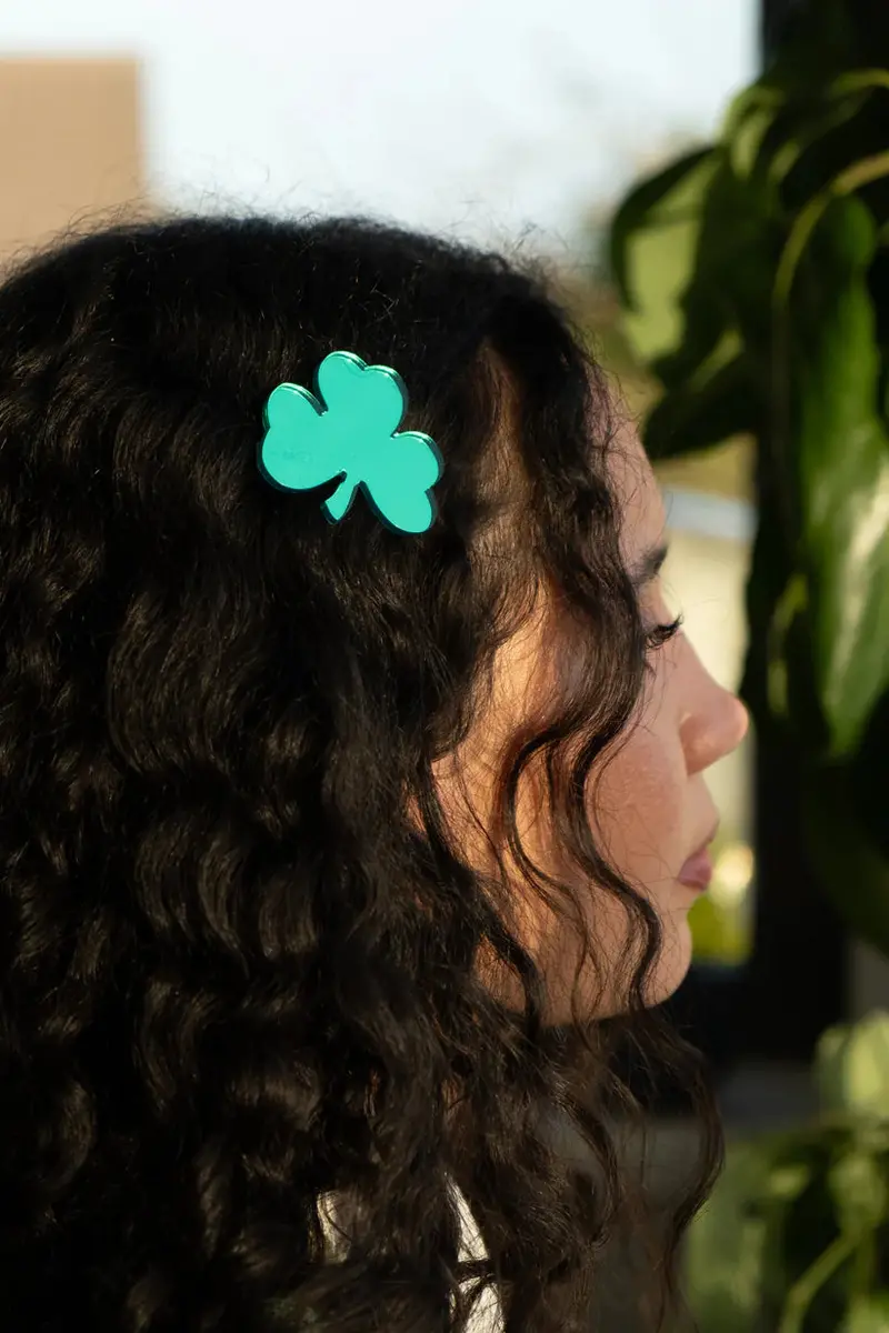 Shamrock Hair Clips - Set Of 2 1