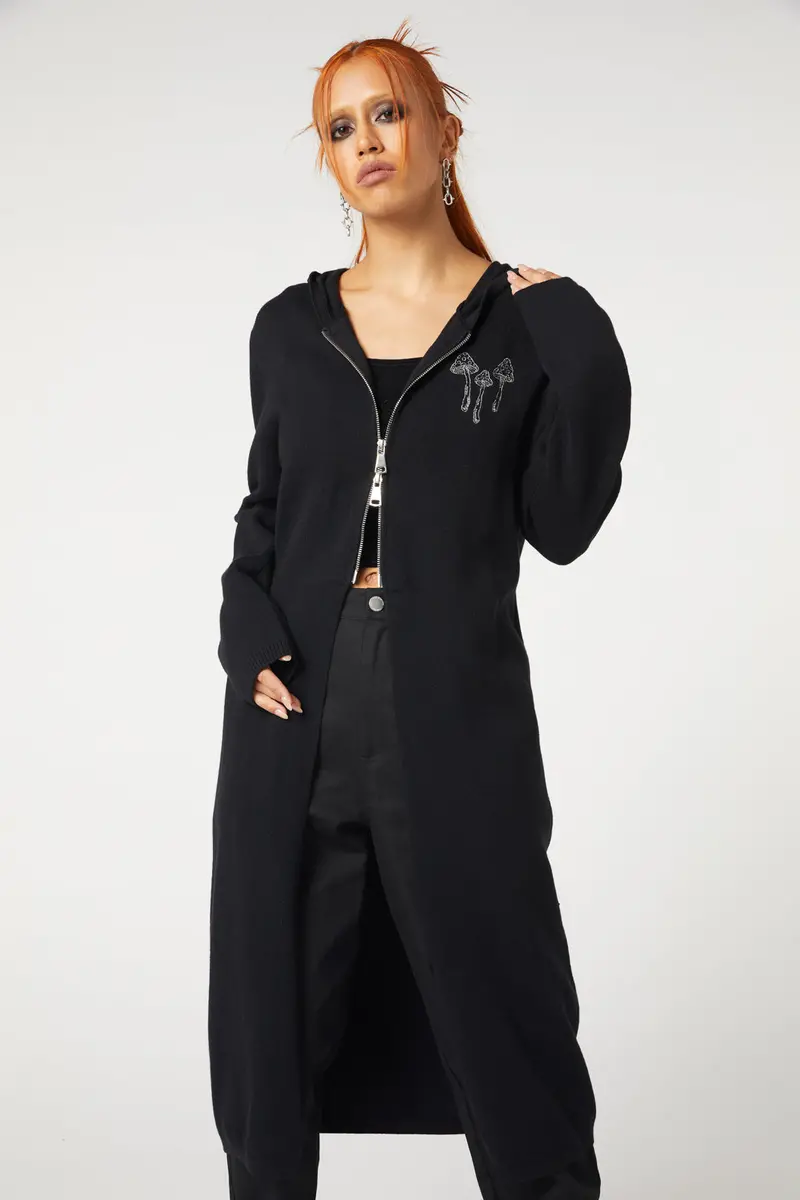 Shroom Cap Knit Cape 1