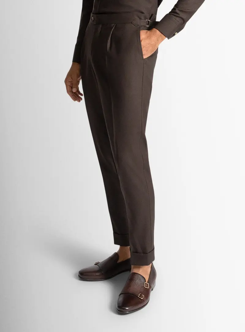 Sienna Chocolate Brown Trousers 1