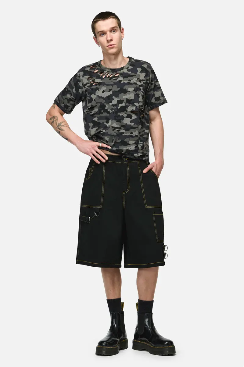 Signals Goth Trim Cargo Short 1