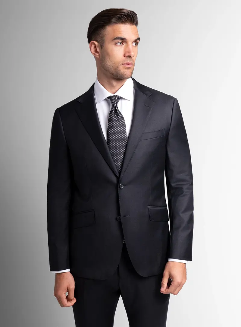 Signature Twill Black Suit Jacket 1