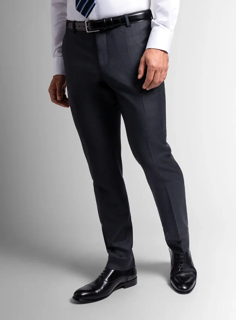 Signature Twill Charcoal Suit Trousers 1