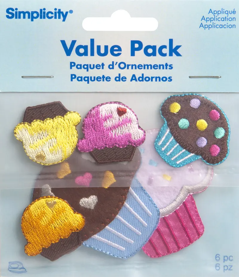 Simplicity Appliques, Assorted Cupcakes 1