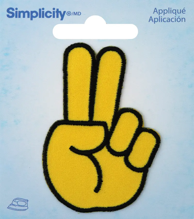 Simplicity Appliques, Peace Emoji 1