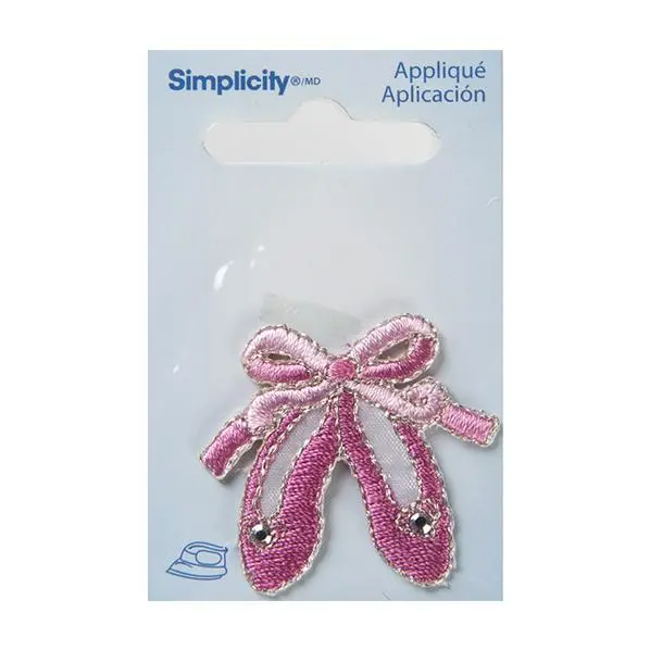 Simplicity Iron On Applique, Ballet Slippers 1