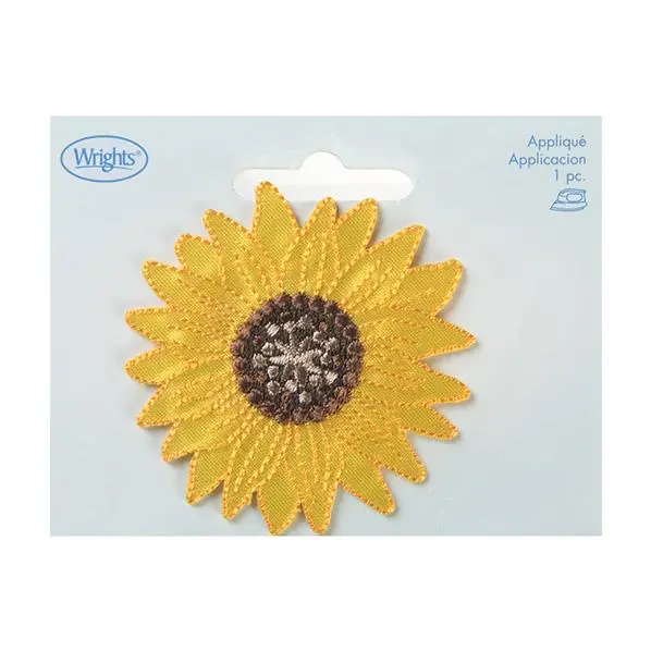 Simplicity Iron On Applique, Large Sunflower Yellow 1