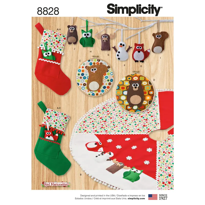 Simplicity Pattern 8828 Holiday Decorating 1