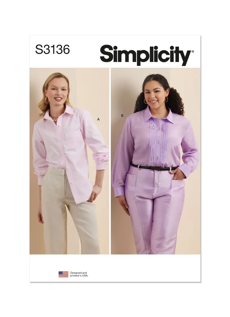 Simplicity Pattern S3136 Misses' Plus Top Vest 1