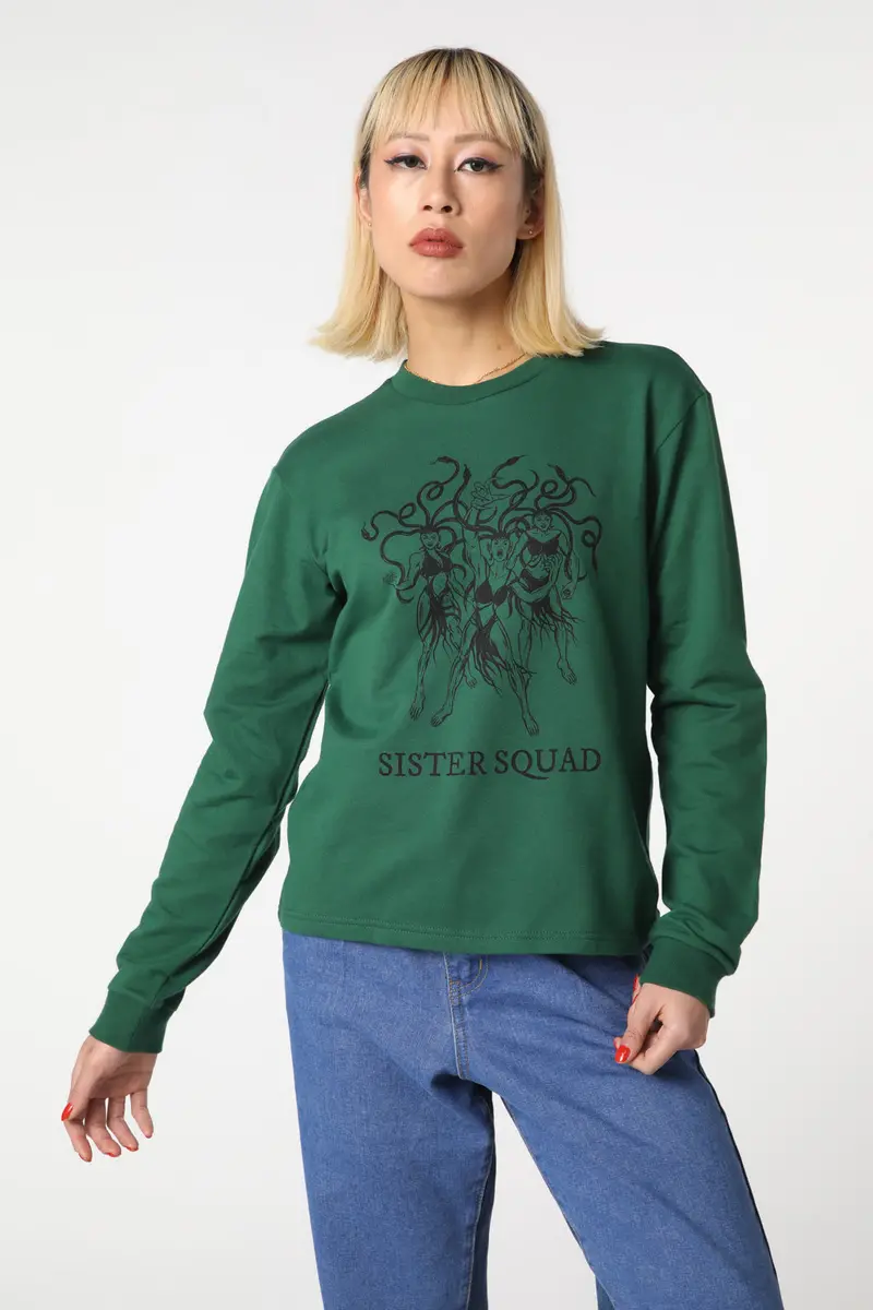 Sister Print Cotton Sweater 1