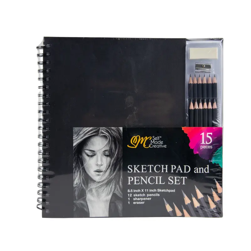 Sketch Pad And Pencil Set- 15Pce 1