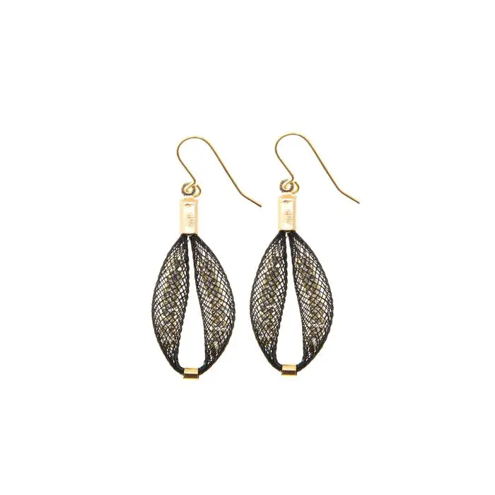 Small Teardrop Earrings Topaz Gold 1