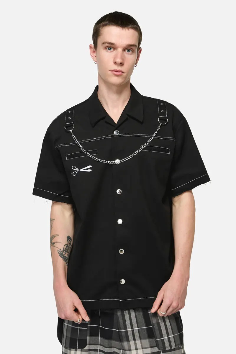 Snips Goth Short Sleeve Shirt 1