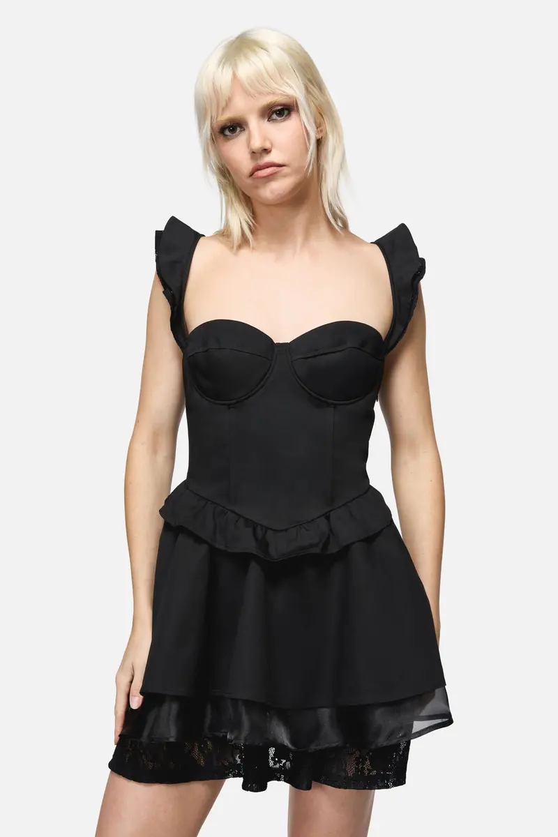 So Cynical Peplum Mini Dress 1