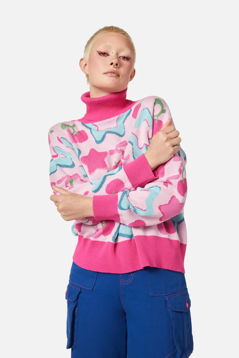 So Sweet Turtle Neck Knit 1