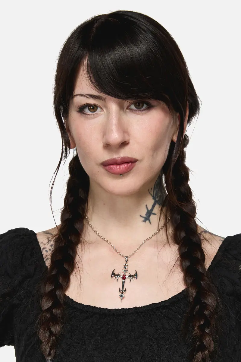 Spike Cross Necklace 1