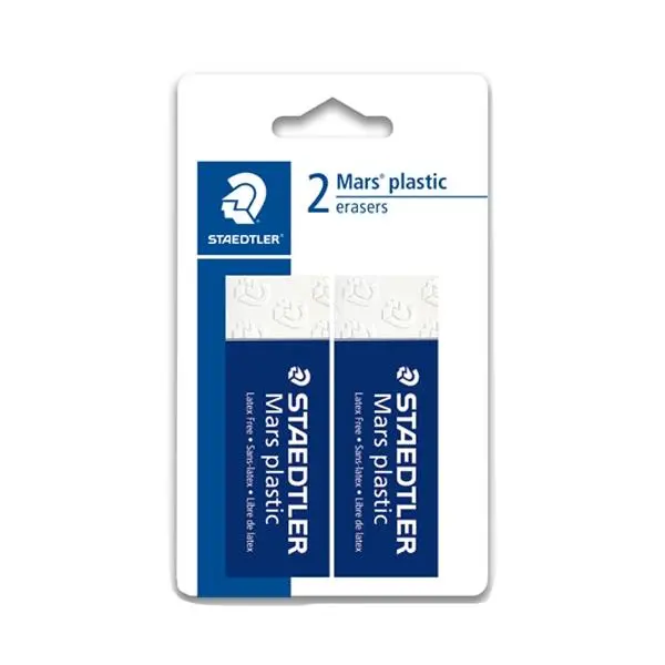 Staedtler Mars Plastic Eraser 65 X 23 X 13Mm- 2Pk 1