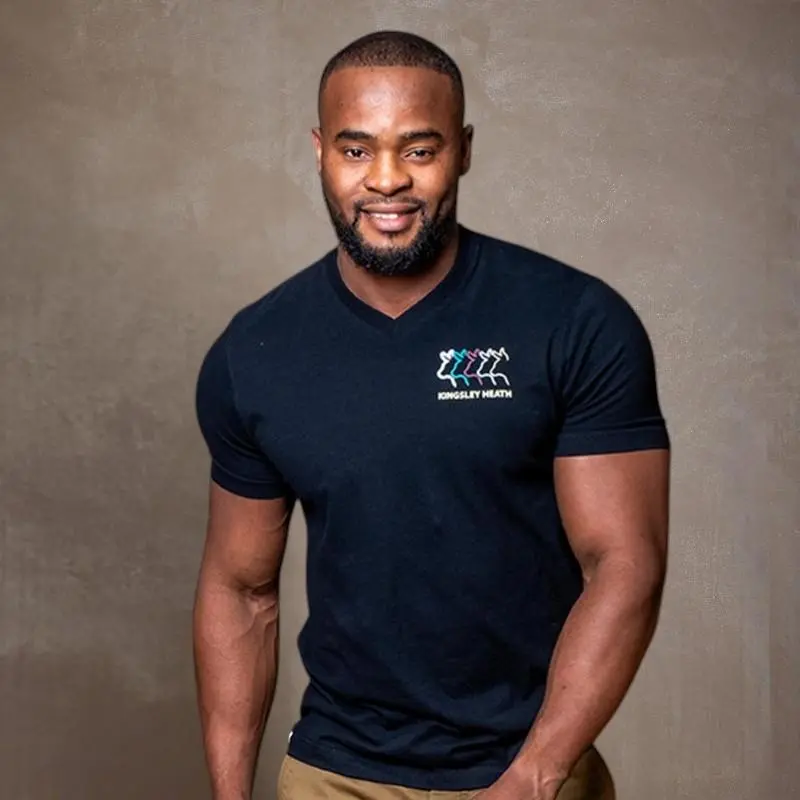 Staggered Nguni Outline V-Neck Tee - Mamba 1