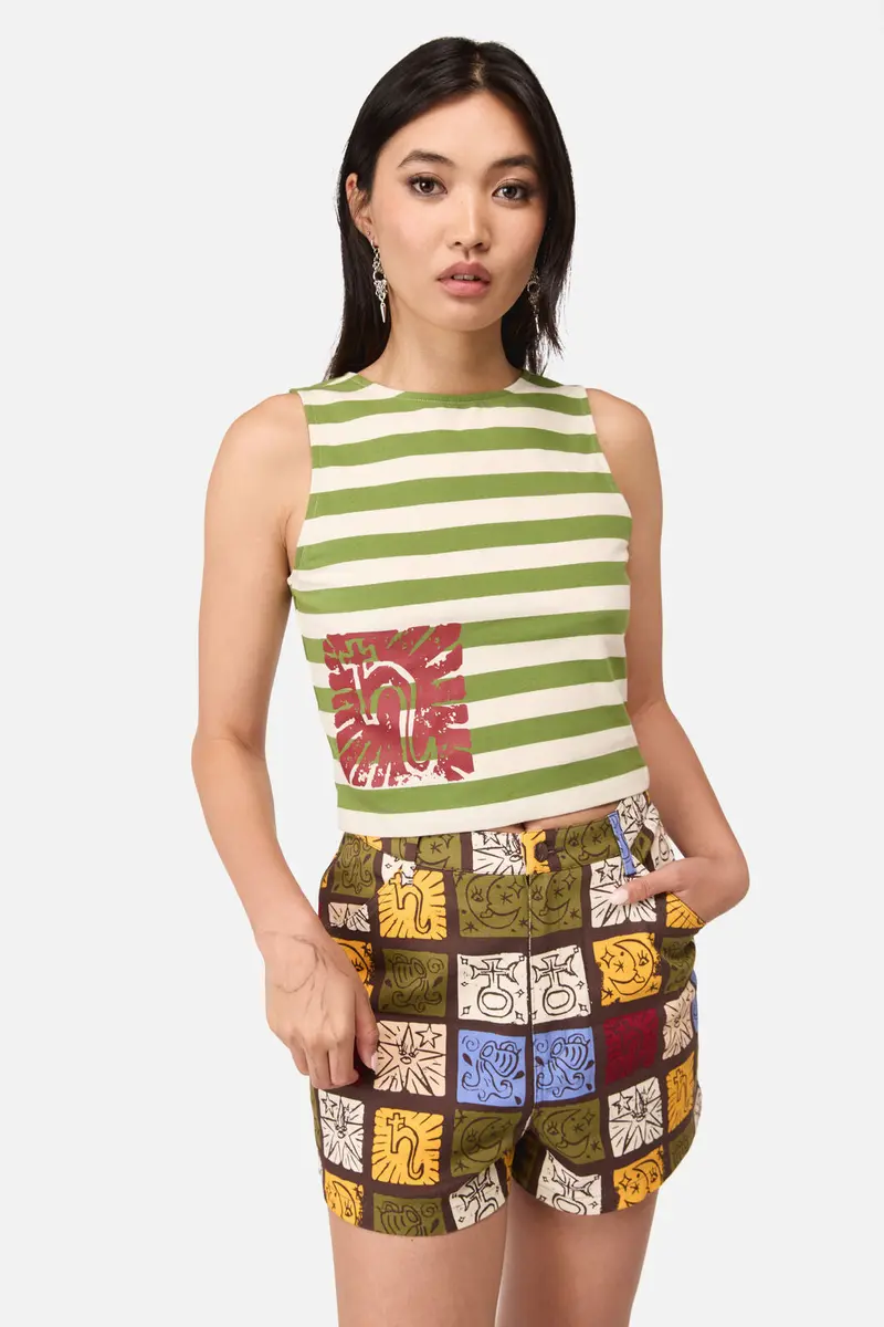 Stampz Stripe Tank Top 1
