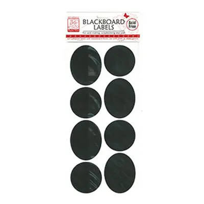 Stickers Chalkboard Stickers, Large Ovals 2- 8Pk 1
