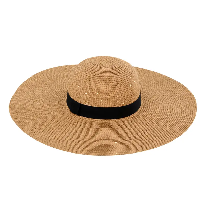 Straw Look Wide Rim Hat 1