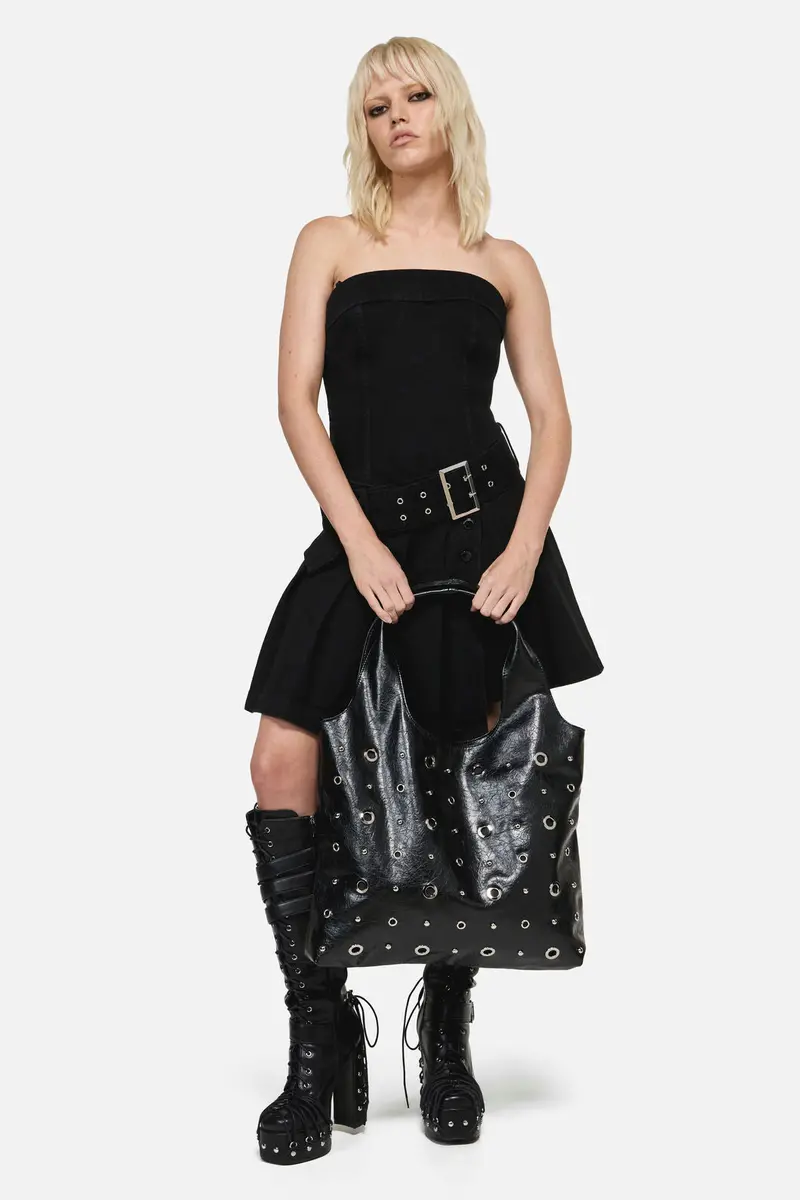 Stud And Eyelet Tote Bag 1