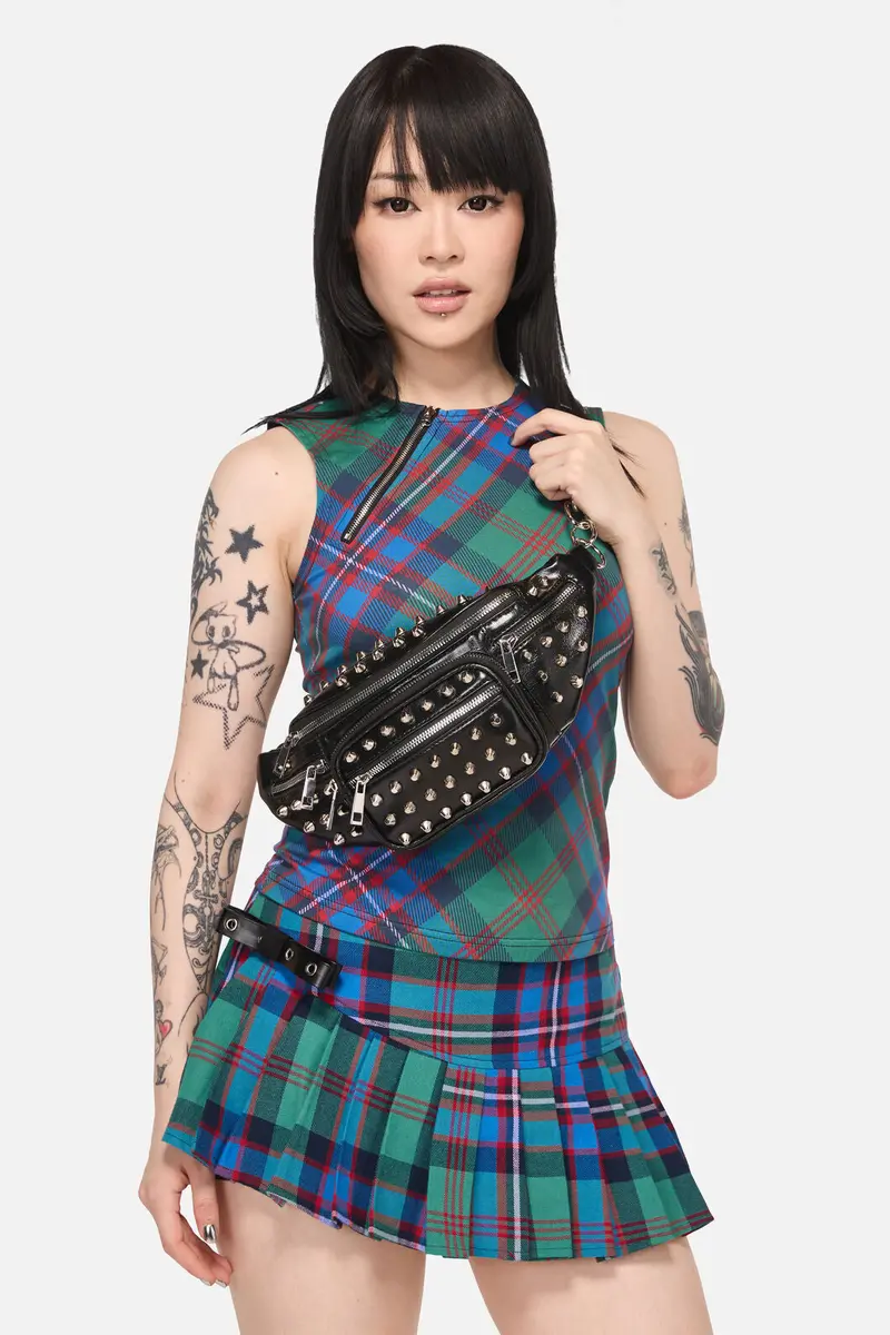 Studded Chain Strap Bum Bag 1
