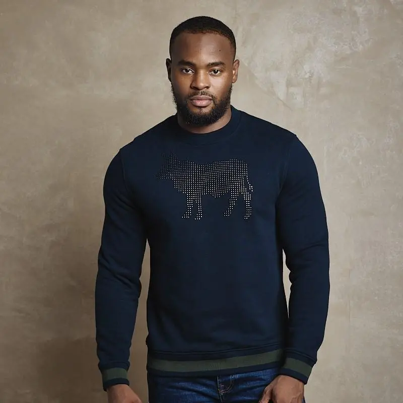 Studded Sweat - Midnight 1