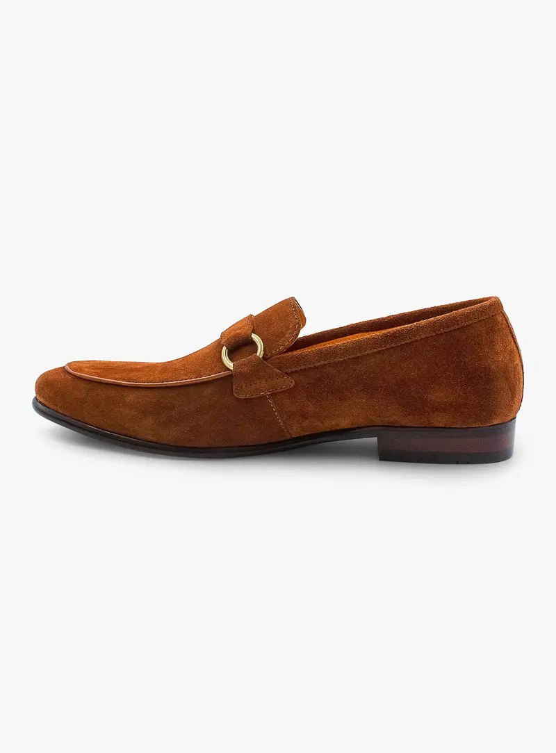 Suede Cognac Brown Loafer 1