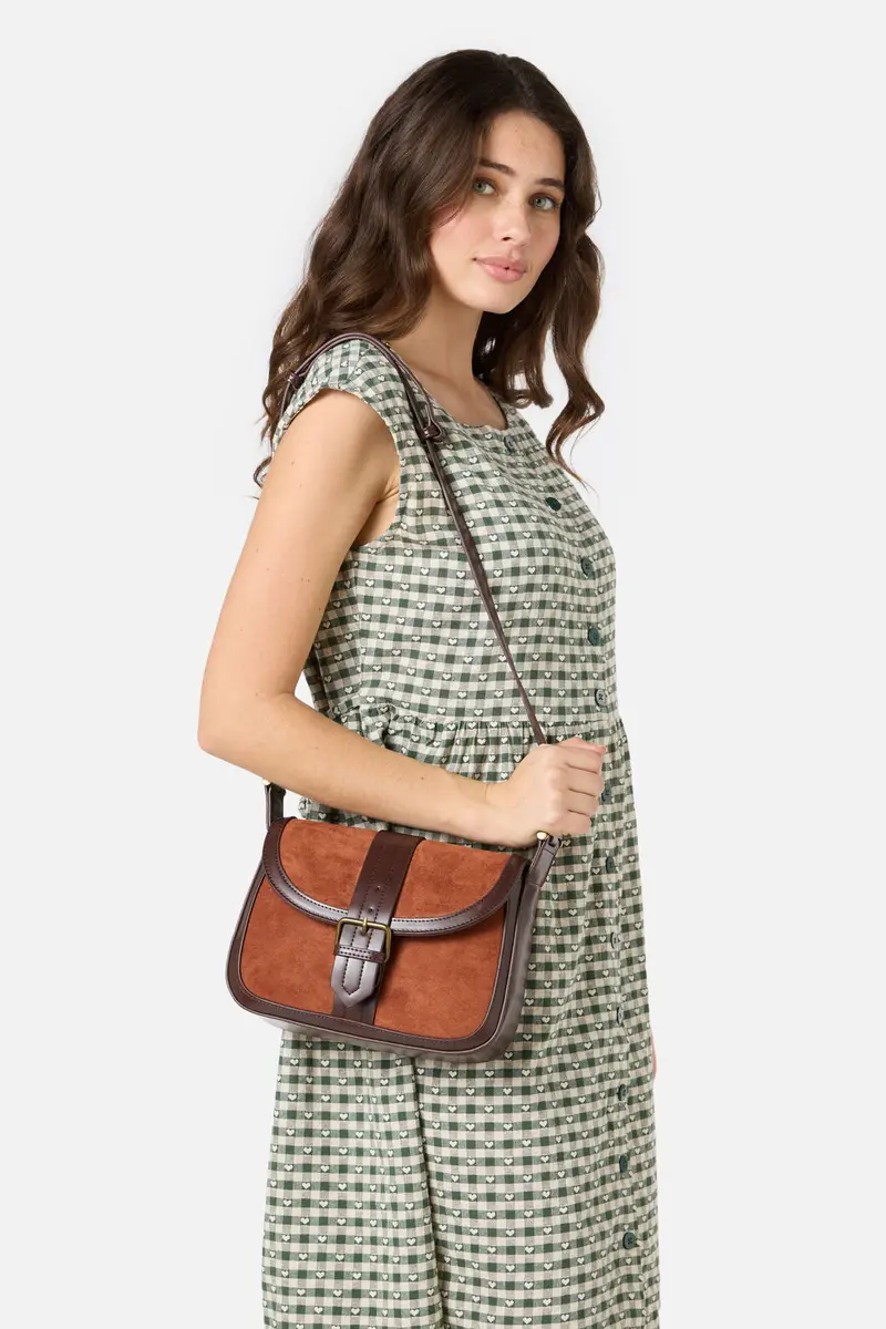 Suede Look Vintage Bag 1
