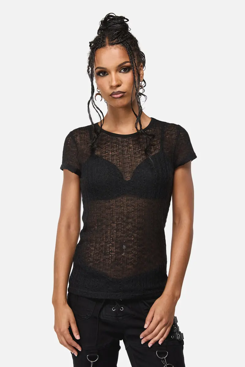 Suffer Mesh Goth Top 1