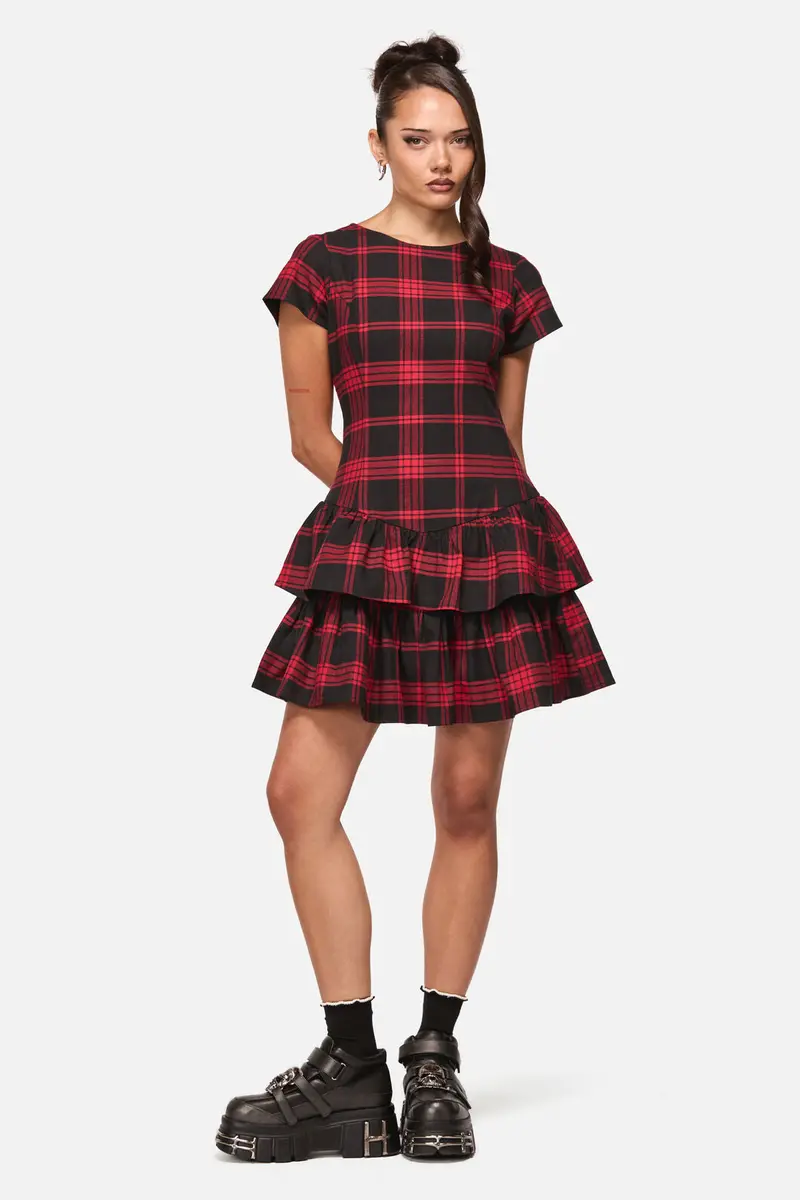 Suffer Punk Tartan Mini Dress 1