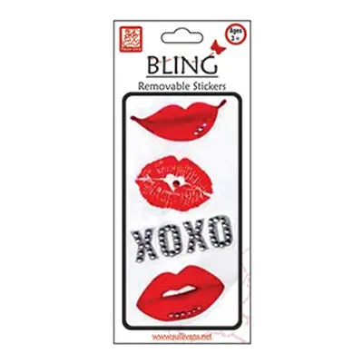 Sullivans Acrylic Sticker Bling, Kisses 1