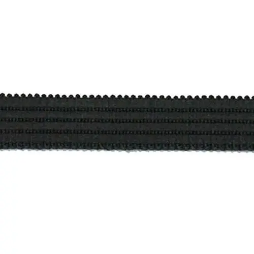 Sullivans Elastic Non Roll, Black- 6Mm 1