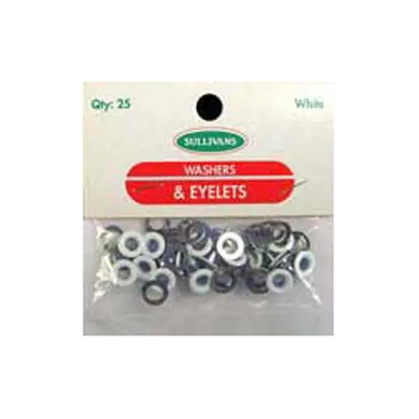 Sullivans Eyelets Small, White- 4 Mm 1