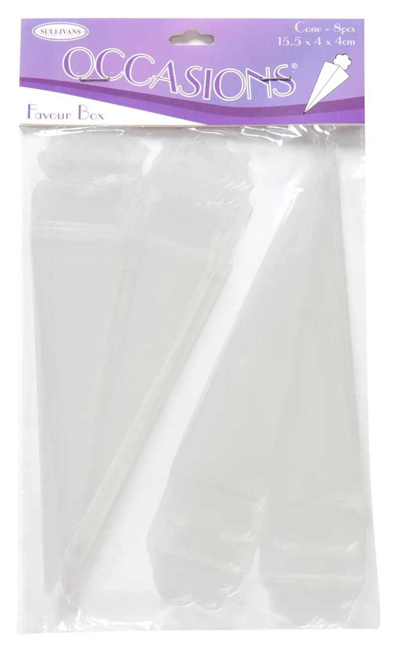 Sullivans Favour Box, Cone- 8Pc 1
