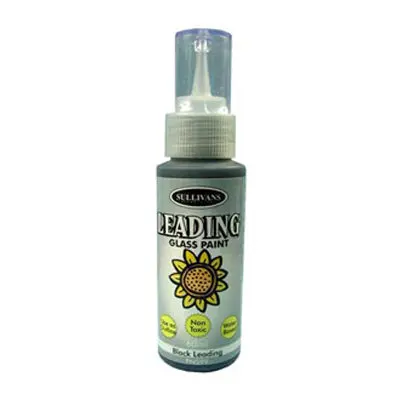 Sullivans Glass Paint, Black- 60Ml 1