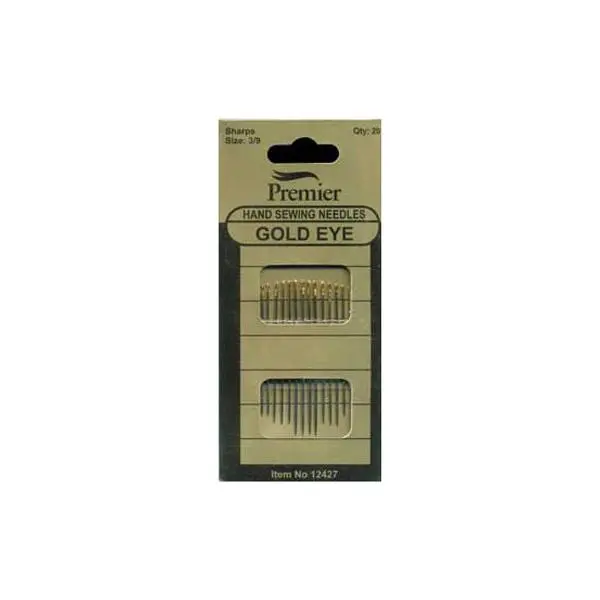 Sullivans Hand Sewing Needles, Sharp / Gold Eye 1