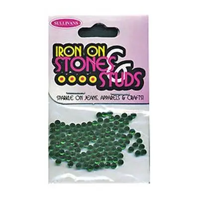 Sullivans Iron On Gems, 3Mm Dark Green- 125Pk 1