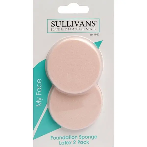 Sullivans Latex Foundation Sponge- 2Pk 1