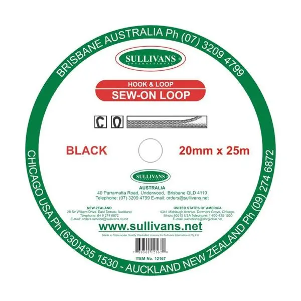 Sullivans Loop, Black- 20 Mm 1