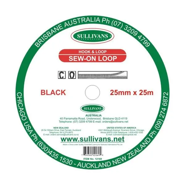 Sullivans Loop, Black- 25 Mm 1